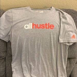 Light grey adidas tee. XL